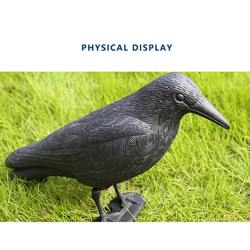 Simulation Crow Black Raven Bird Repellent Natural Pest Control Pigeon Repellent Raven Prop Scary Decoration Party Supplies