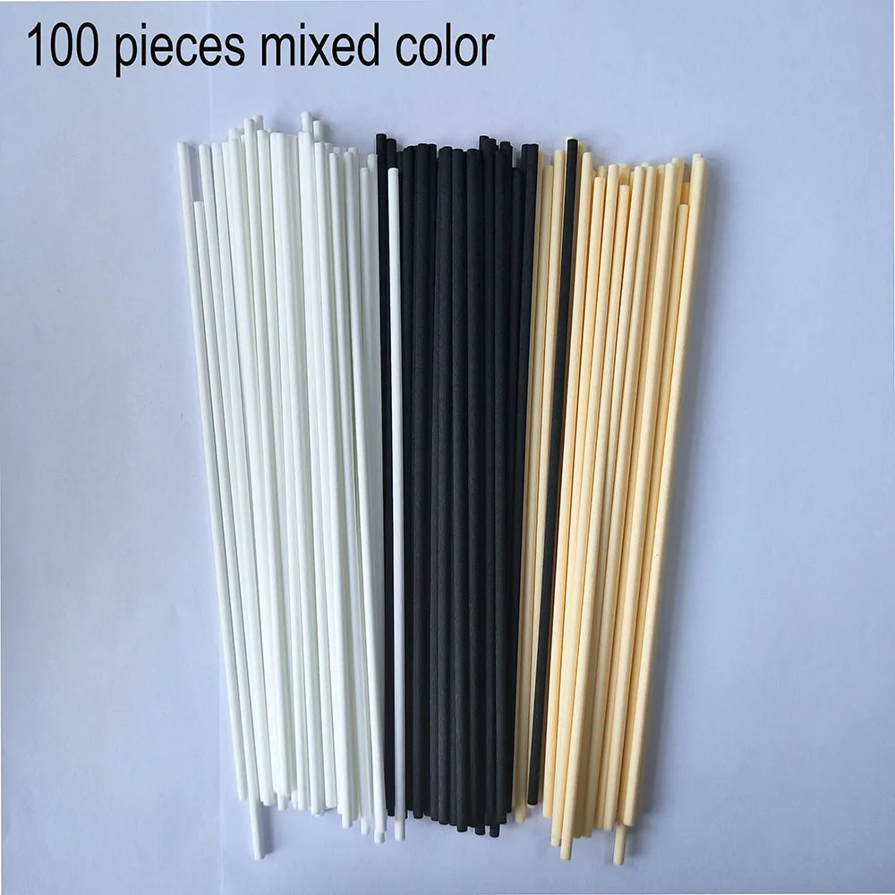 10/50/100Pcs Reed Diffuser Sticks Set 3mm 8inch Fiber Reed Diffuser Sticks Fragrance for Bedroom Office Bathroom Home