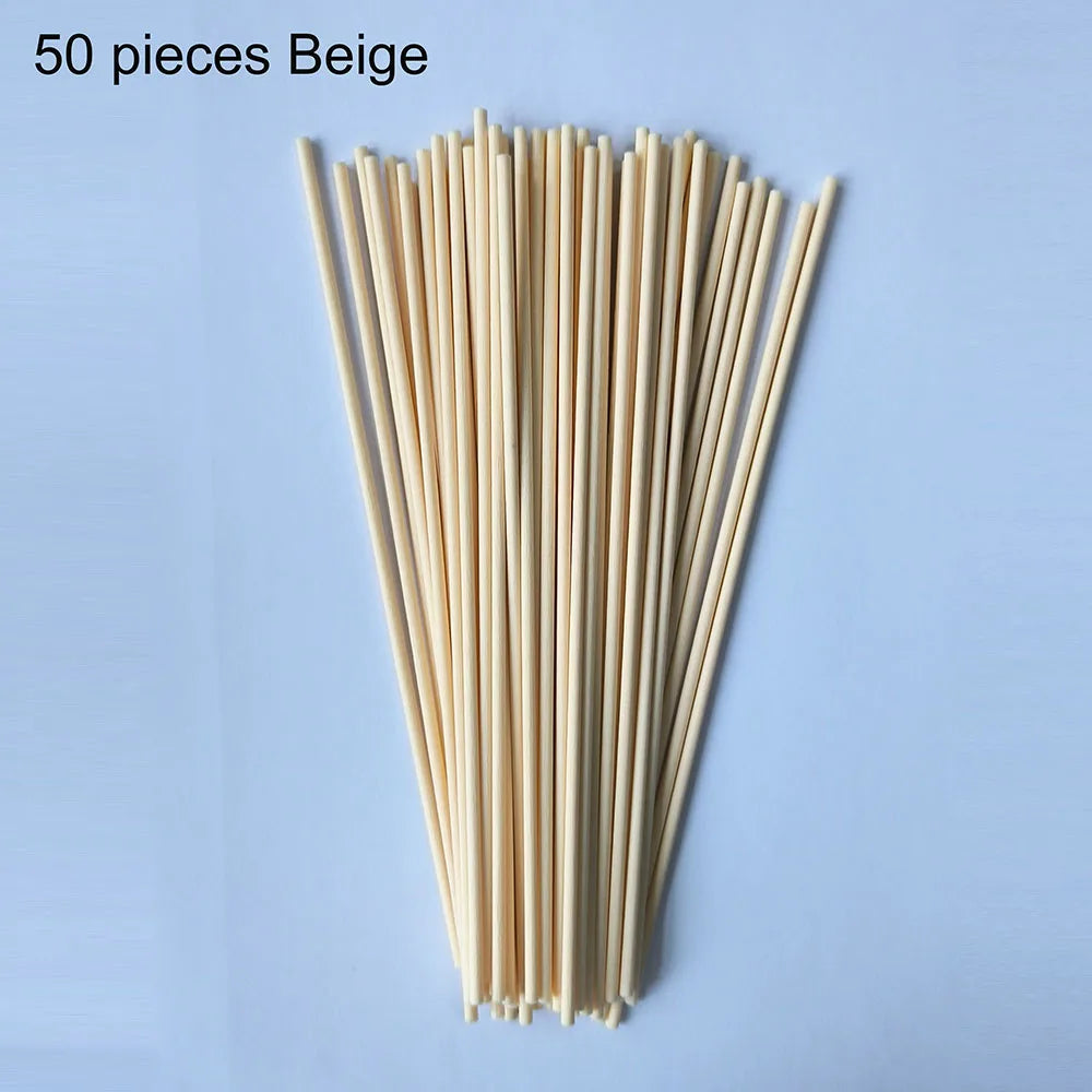 10/50/100Pcs Reed Diffuser Sticks Set 3mm 8inch Fiber Reed Diffuser Sticks Fragrance for Bedroom Office Bathroom Home