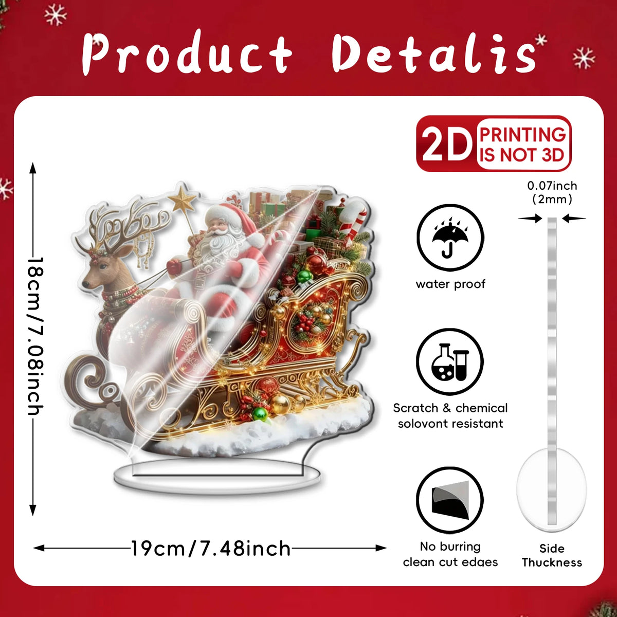 1 Piece 2D Christmas Gift, Festival Decoration, Bohemian Style, Multi-Functional Desktop Decoration Suitable for Bedroom.