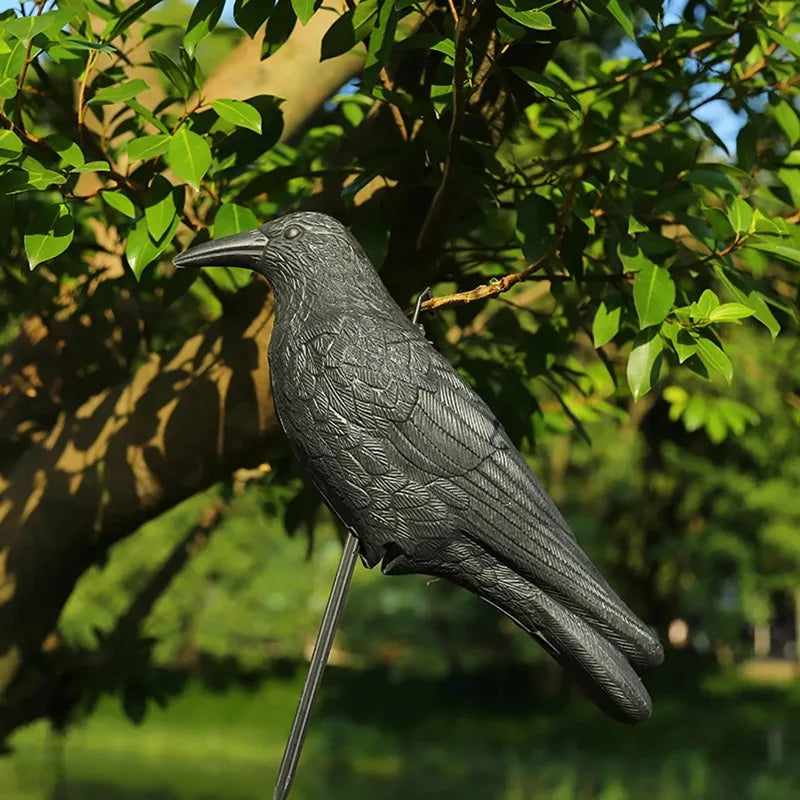 Simulation Crow Black Raven Bird Repellent Natural Pest Control Pigeon Repellent Raven Prop Scary Decoration Party Supplies