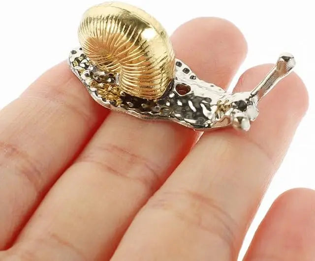 1pc Alloy Snail Small Ornaments Small Turtle Cute Vivid Little Animal Home Decoration Bonsai with Incense Crafts Figurines