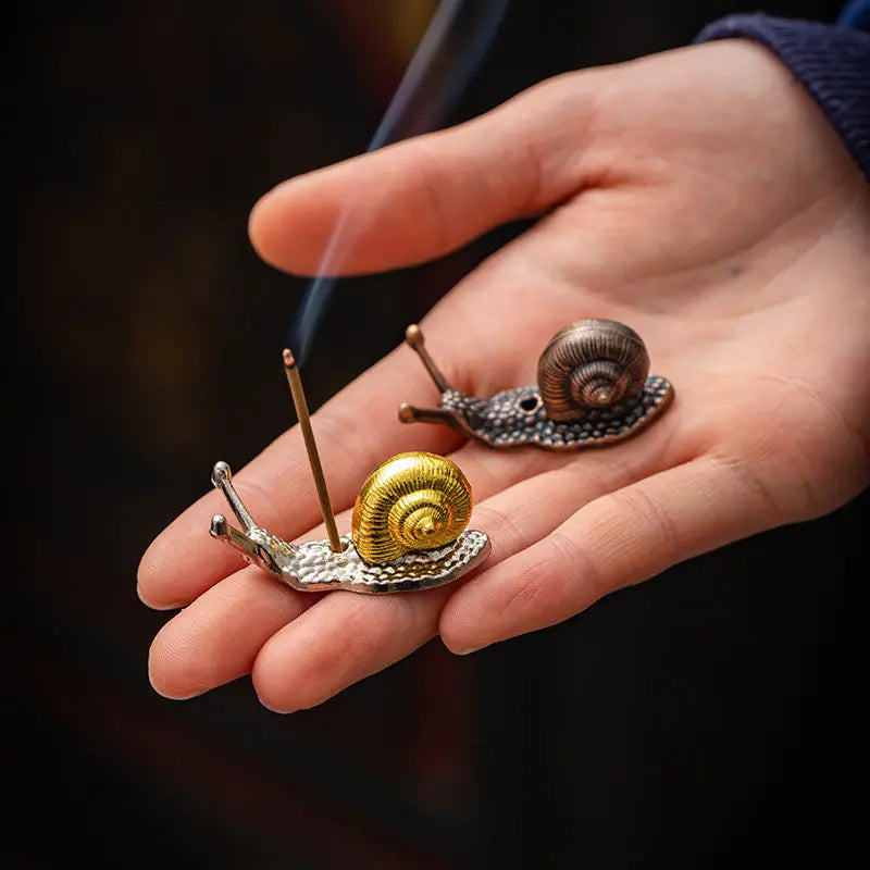 1pc Alloy Snail Small Ornaments Small Turtle Cute Vivid Little Animal Home Decoration Bonsai with Incense Crafts Figurines