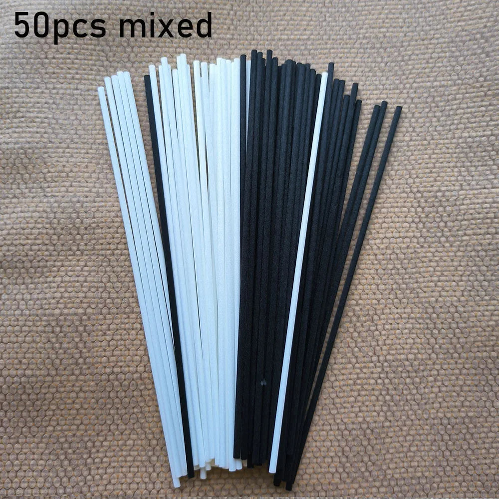 10/50/100Pcs Reed Diffuser Sticks Set 3mm 8inch Fiber Reed Diffuser Sticks Fragrance for Bedroom Office Bathroom Home