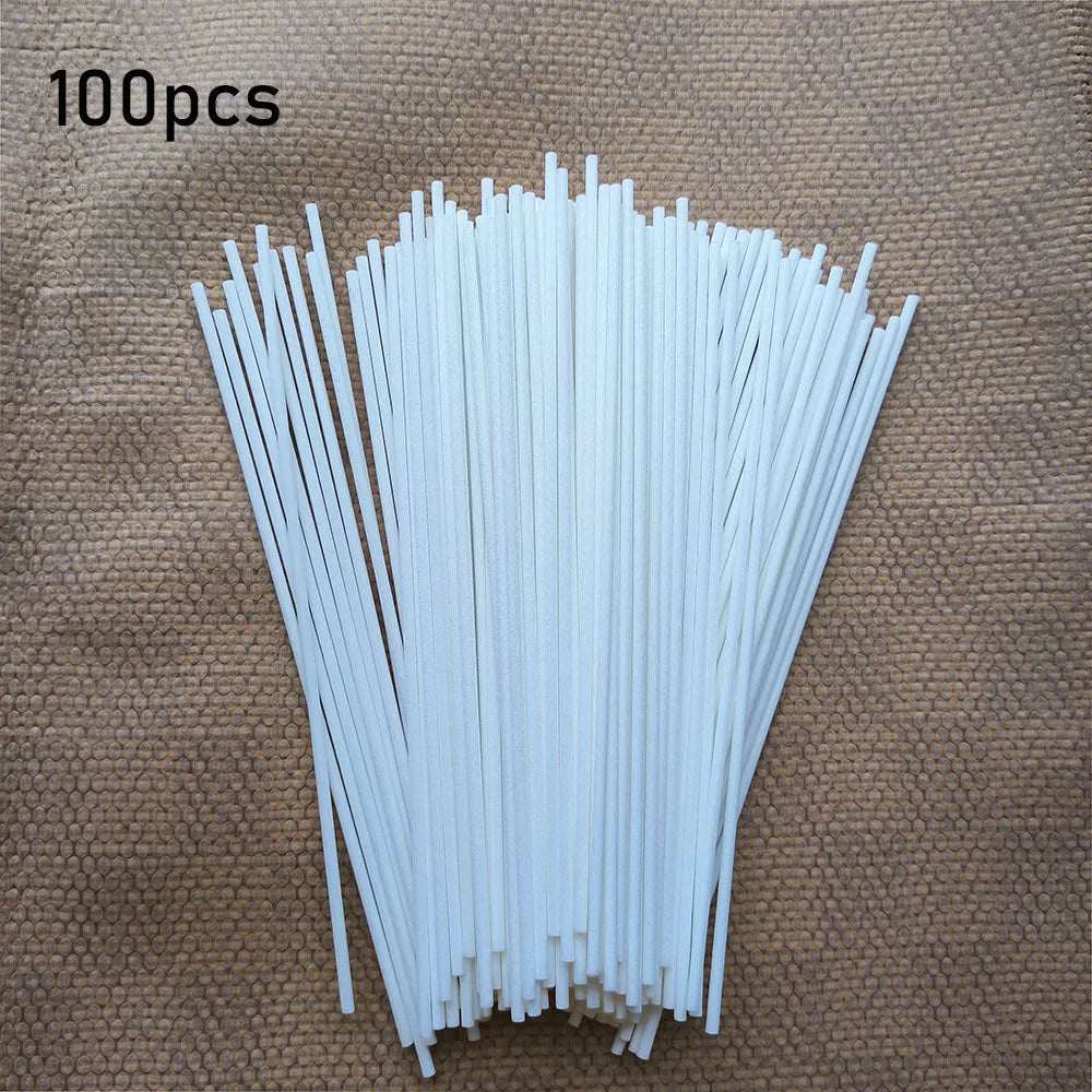 10/50/100Pcs Reed Diffuser Sticks Set 3mm 8inch Fiber Reed Diffuser Sticks Fragrance for Bedroom Office Bathroom Home