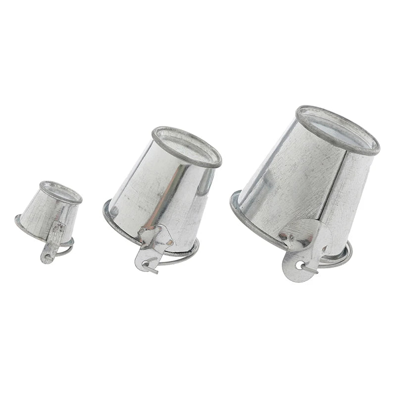 TY 1Pc Dollhouse Mini Iron Bucket Children Beach Small Bucket Toy Miniature Model Mini Dollhouse Decorations Ornaments