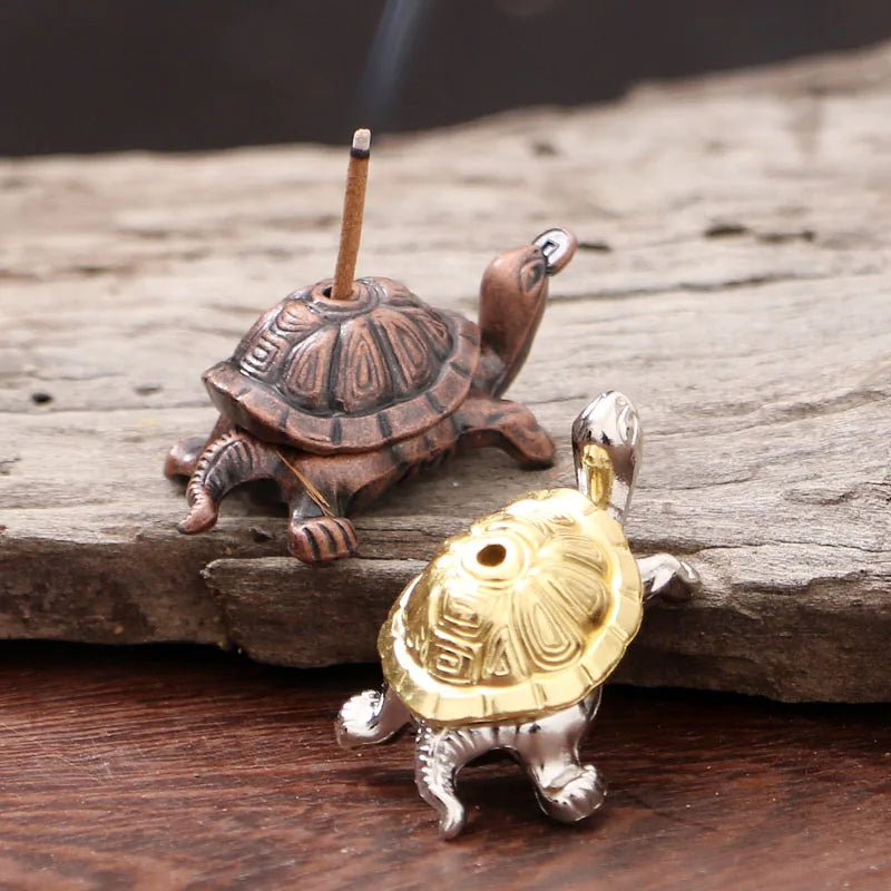 1pc Alloy Snail Small Ornaments Small Turtle Cute Vivid Little Animal Home Decoration Bonsai with Incense Crafts Figurines