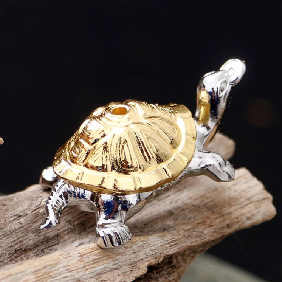 1pc Alloy Snail Small Ornaments Small Turtle Cute Vivid Little Animal Home Decoration Bonsai with Incense Crafts Figurines