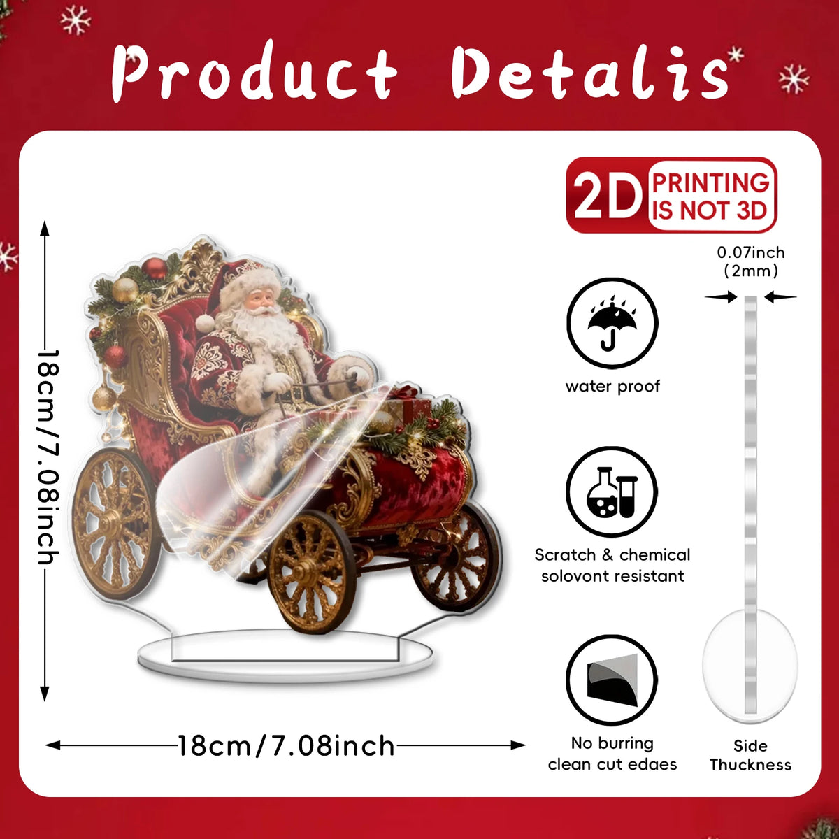 1 Piece 2D Christmas Gift, Festival Decoration, Bohemian Style, Multi-Functional Desktop Decoration Suitable for Bedroom.