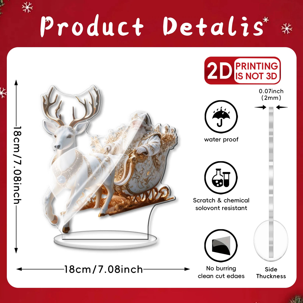 1 Piece 2D Christmas Gift, Festival Decoration, Bohemian Style, Multi-Functional Desktop Decoration Suitable for Bedroom.
