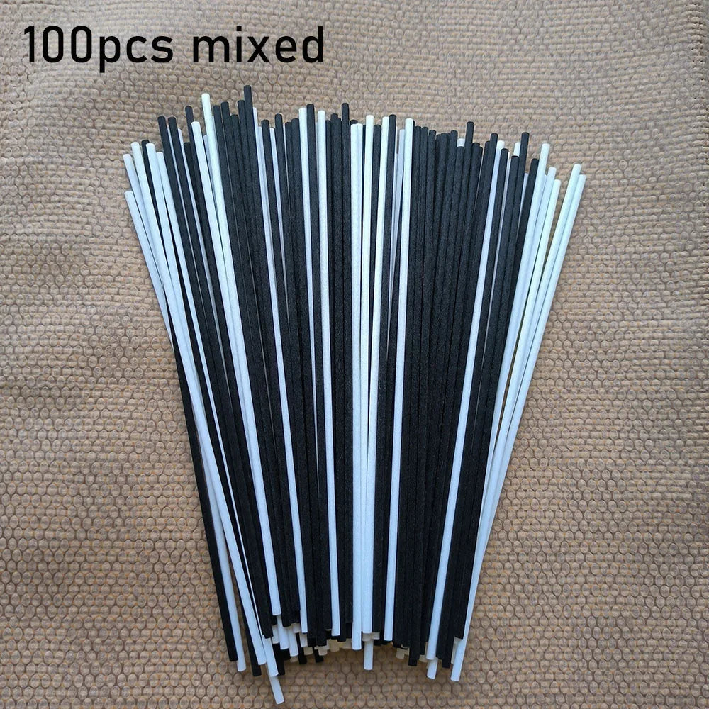10/50/100Pcs Reed Diffuser Sticks Set 3mm 8inch Fiber Reed Diffuser Sticks Fragrance for Bedroom Office Bathroom Home