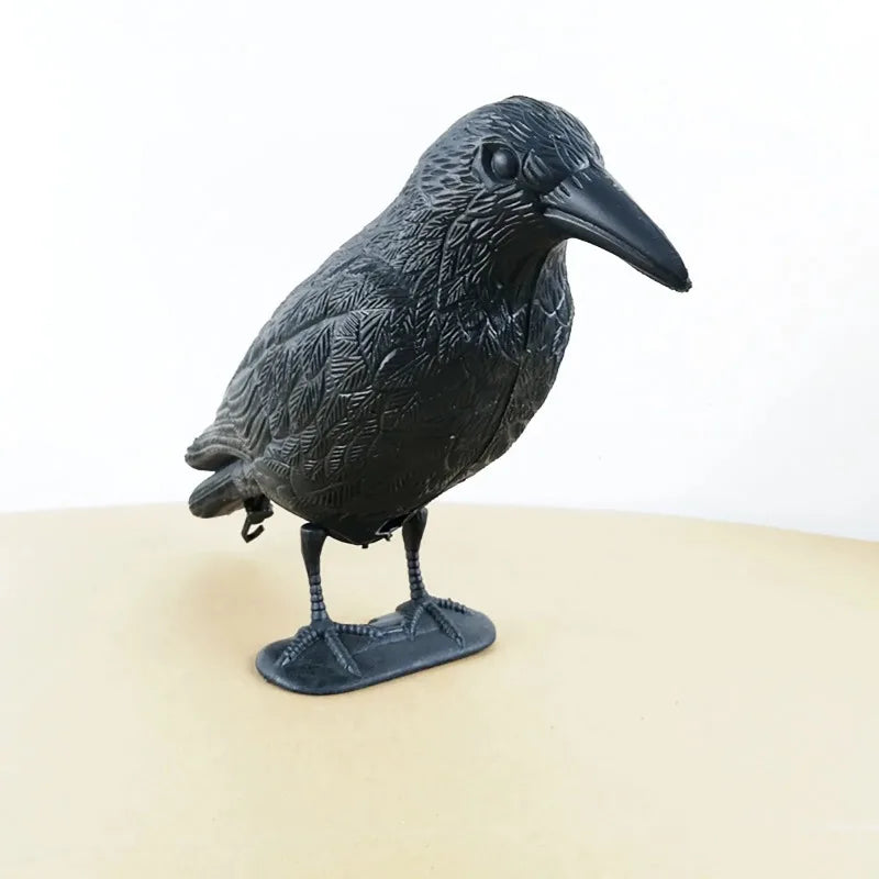 Simulation Crow Black Raven Bird Repellent Natural Pest Control Pigeon Repellent Raven Prop Scary Decoration Party Supplies
