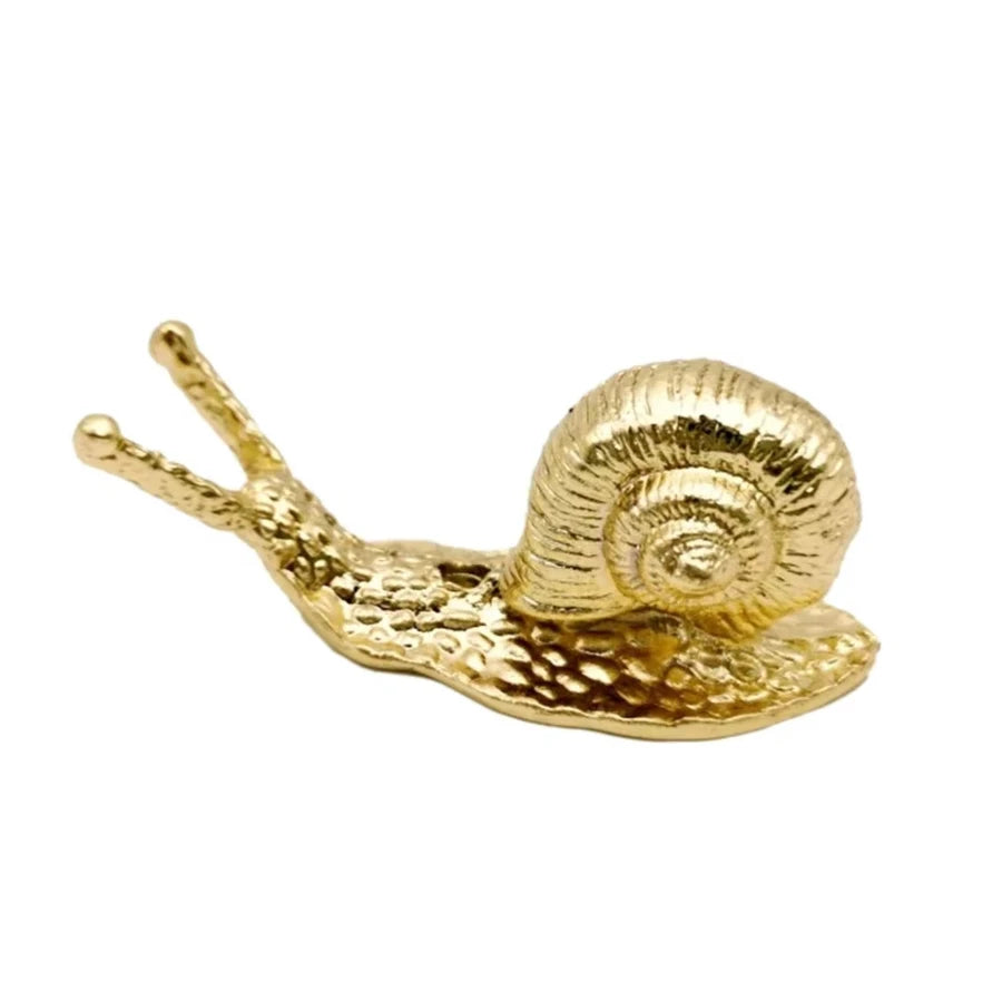 1pc Alloy Snail Small Ornaments Small Turtle Cute Vivid Little Animal Home Decoration Bonsai with Incense Crafts Figurines