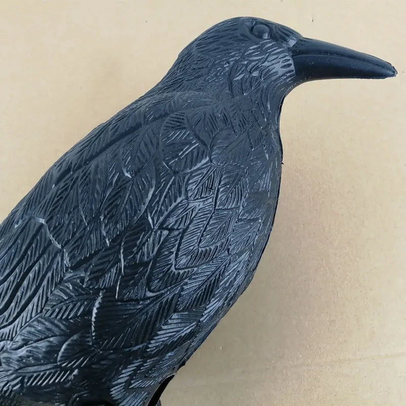 Simulation Crow Black Raven Bird Repellent Natural Pest Control Pigeon Repellent Raven Prop Scary Decoration Party Supplies